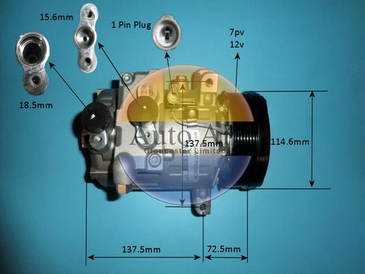 Auto Air Gloucester 14-2065 - Компресор, кондиціонер autozip.com.ua