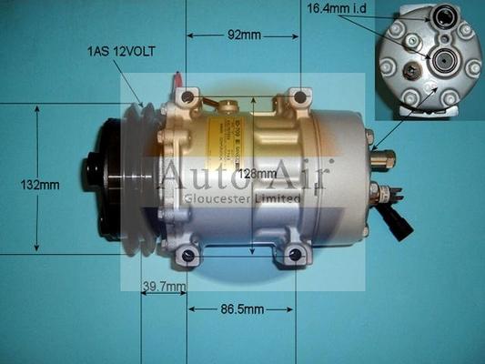 Auto Air Gloucester 14-7953 - Компресор, кондиціонер autozip.com.ua