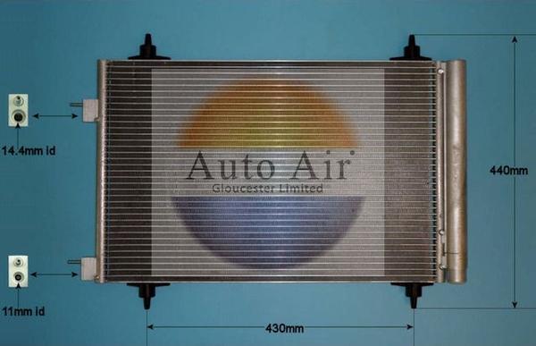 Auto Air Gloucester 16-9919 - Конденсатор, кондиціонер autozip.com.ua