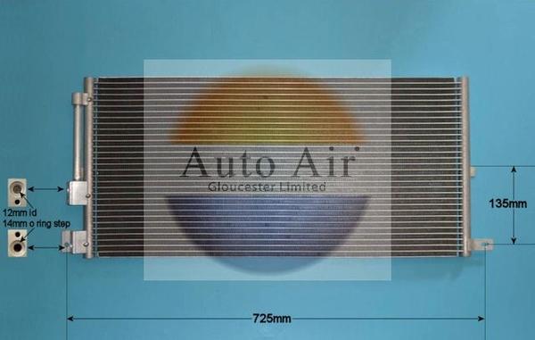 Auto Air Gloucester 16-9002 - Конденсатор, кондиціонер autozip.com.ua