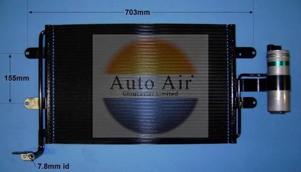 Auto Air Gloucester 16-9786 - Конденсатор, кондиціонер autozip.com.ua