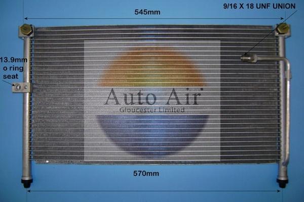 Auto Air Gloucester 16-5376 - Конденсатор, кондиціонер autozip.com.ua