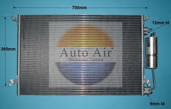 Auto Air Gloucester 16-6514 - Конденсатор, кондиціонер autozip.com.ua