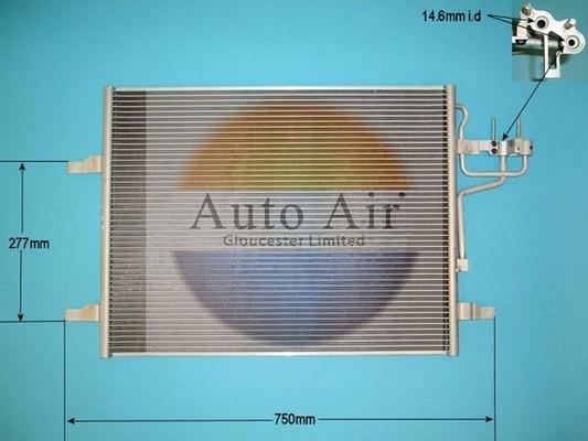 Auto Air Gloucester 16-6229 - Конденсатор, кондиціонер autozip.com.ua