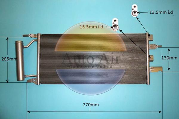 Auto Air Gloucester 16-0059 - Конденсатор, кондиціонер autozip.com.ua