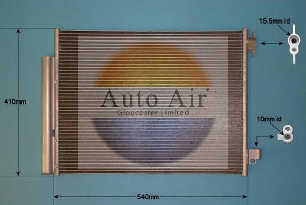 Auto Air Gloucester 16-1995 - Конденсатор, кондиціонер autozip.com.ua