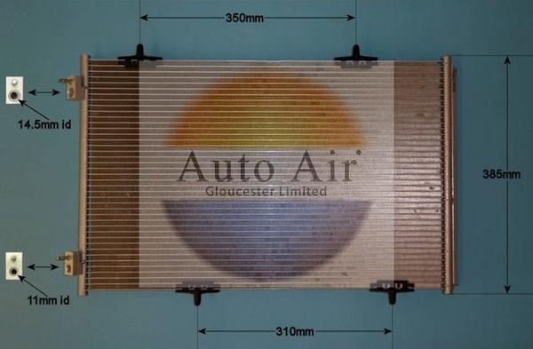 Auto Air Gloucester 16-1992 - Конденсатор, кондиціонер autozip.com.ua