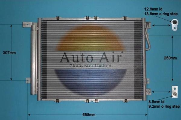 Auto Air Gloucester 16-1419 - Конденсатор, кондиціонер autozip.com.ua