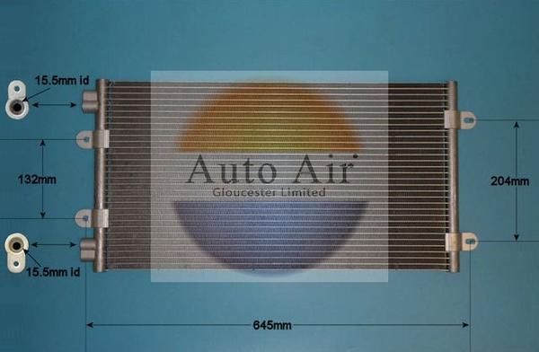 Auto Air Gloucester 16-1120 - Конденсатор, кондиціонер autozip.com.ua