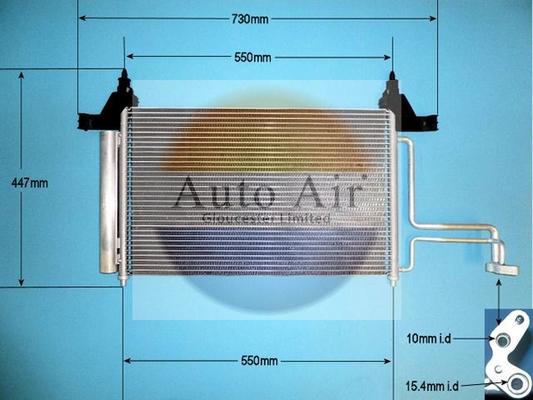 Auto Air Gloucester 16-1123 - Конденсатор, кондиціонер autozip.com.ua