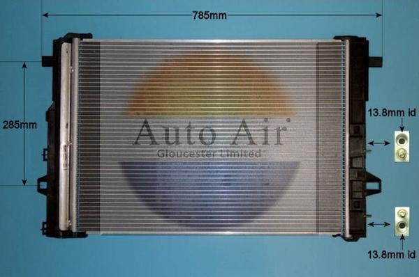 Auto Air Gloucester 16-1399 - Конденсатор, кондиціонер autozip.com.ua