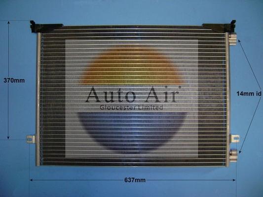 Auto Air Gloucester 16-1379 - Конденсатор, кондиціонер autozip.com.ua