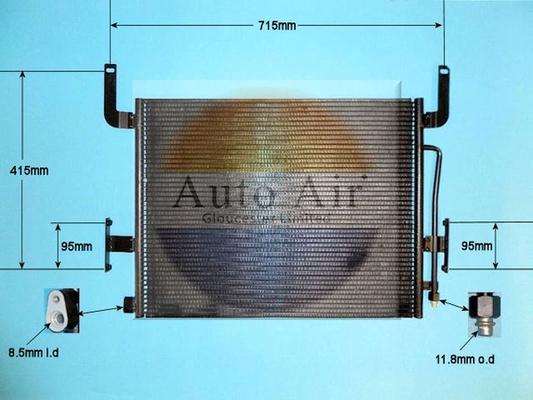 Auto Air Gloucester 16-1298 - Конденсатор, кондиціонер autozip.com.ua