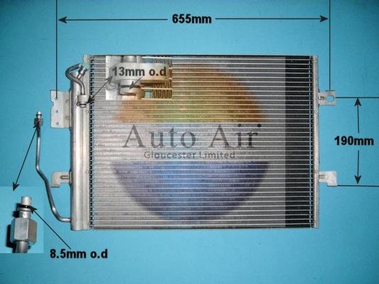 Auto Air Gloucester 16-1205 - Конденсатор, кондиціонер autozip.com.ua