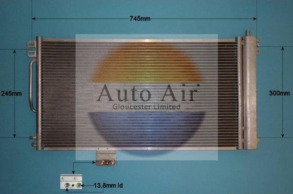 Auto Air Gloucester 16-1211 - Конденсатор, кондиціонер autozip.com.ua