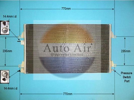 Auto Air Gloucester 16-1282 - Конденсатор, кондиціонер autozip.com.ua