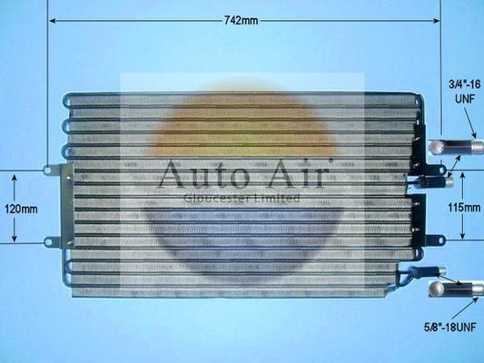 Auto Air Gloucester 16-1277 - Конденсатор, кондиціонер autozip.com.ua