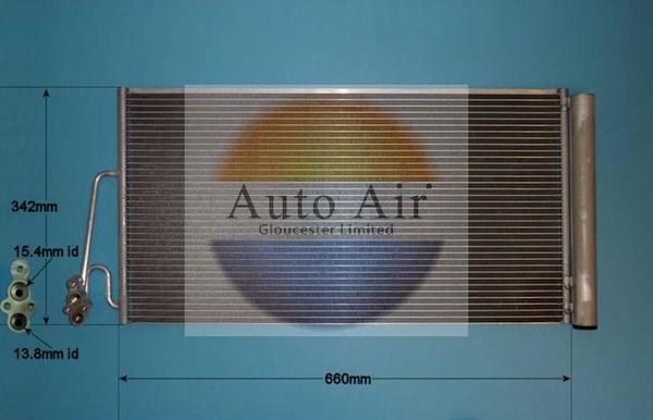Auto Air Gloucester 16-8917 - Конденсатор, кондиціонер autozip.com.ua