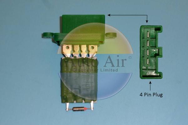 Auto Air Gloucester 20-0009 - Додатковий резистор, вентилятор кондиціонера autozip.com.ua