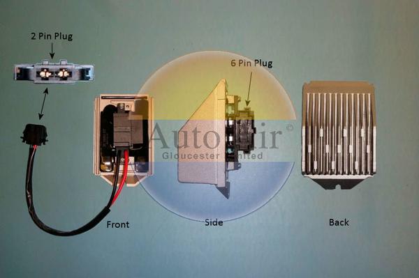 Auto Air Gloucester 20-0071 - Додатковий резистор, вентилятор кондиціонера autozip.com.ua