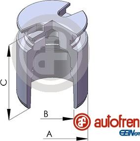 AUTOFREN SEINSA D025102 - Поршень, корпус скоби гальма autozip.com.ua