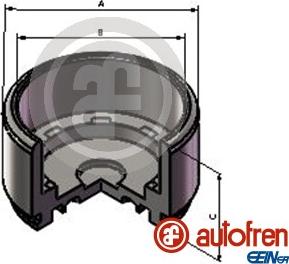 AUTOFREN SEINSA D025720 - Поршень, корпус скоби гальма autozip.com.ua