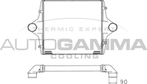 Autogamma 404460 - Интеркулер autozip.com.ua