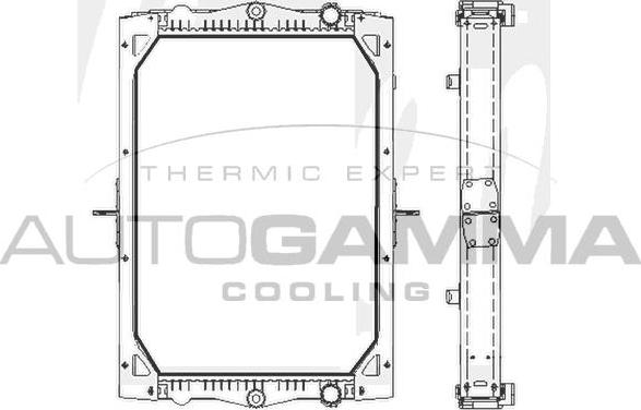 Autogamma 404646 - Радіатор, охолодження двигуна autozip.com.ua