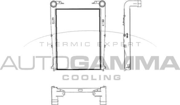 Autogamma 404194 - Интеркулер autozip.com.ua