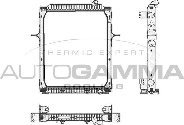 Autogamma 404846 - Радіатор, охолодження двигуна autozip.com.ua