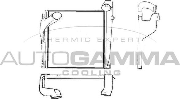 Autogamma 404398 - Интеркулер autozip.com.ua