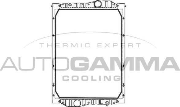 Autogamma 405072 - Радіатор, охолодження двигуна autozip.com.ua