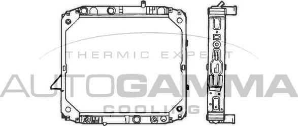 Autogamma 400498 - Радіатор, охолодження двигуна autozip.com.ua