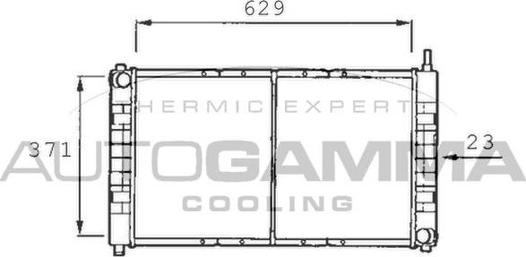 Autogamma 400480 - Радіатор, охолодження двигуна autozip.com.ua