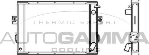 Autogamma 400764 - Радіатор, охолодження двигуна autozip.com.ua