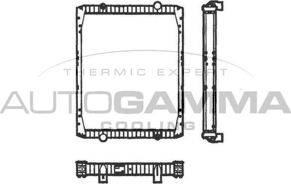 Autogamma 401038 - Радіатор, охолодження двигуна autozip.com.ua