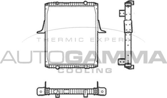 Autogamma 401022 - Радіатор, охолодження двигуна autozip.com.ua