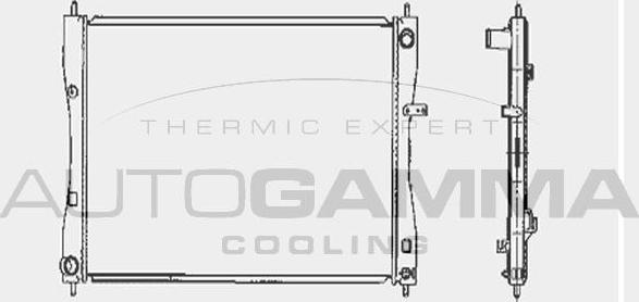 Autogamma 104419 - Радіатор, охолодження двигуна autozip.com.ua