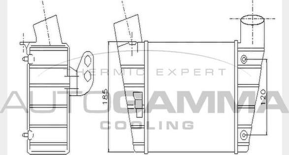 Autogamma 104431 - Интеркулер autozip.com.ua