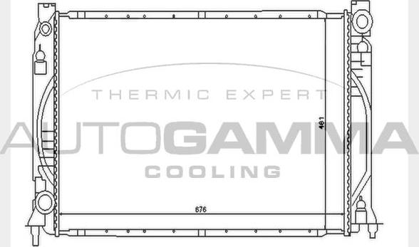 Autogamma 104591 - Радіатор, охолодження двигуна autozip.com.ua