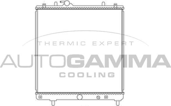 Autogamma 104549 - Радіатор, охолодження двигуна autozip.com.ua