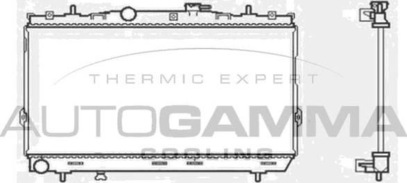 Autogamma 104005 - Радіатор, охолодження двигуна autozip.com.ua