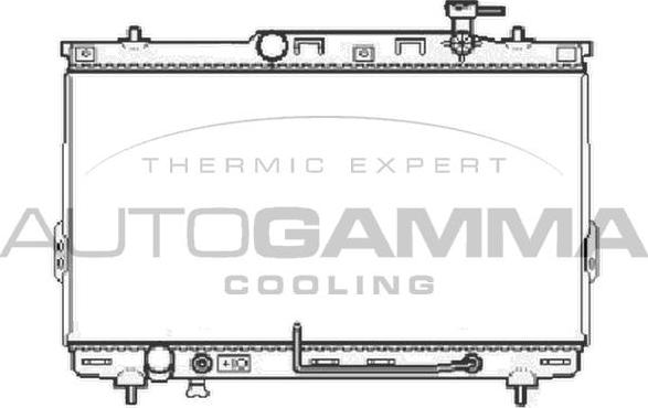 Autogamma 104070 - Радіатор, охолодження двигуна autozip.com.ua