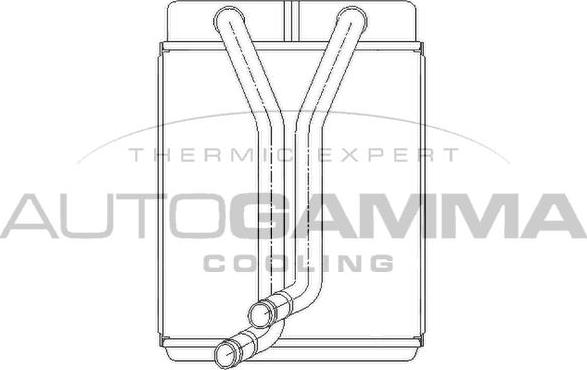 Autogamma 104813 - Теплообмінник, опалення салону autozip.com.ua