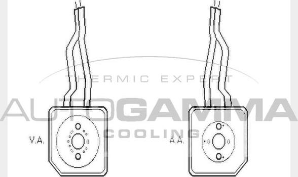 Autogamma 104754 - Масляний радіатор, рухове масло autozip.com.ua