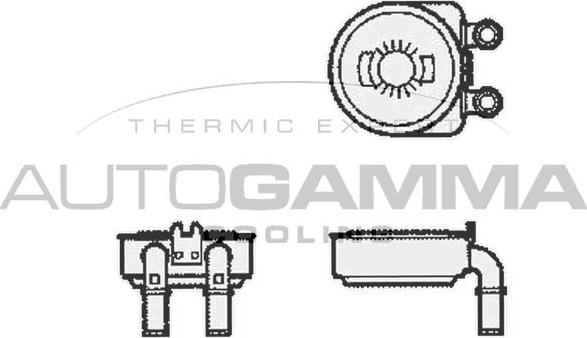 Autogamma 104784 - Масляний радіатор, рухове масло autozip.com.ua