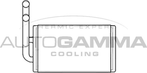 Autogamma 105925 - Теплообмінник, опалення салону autozip.com.ua