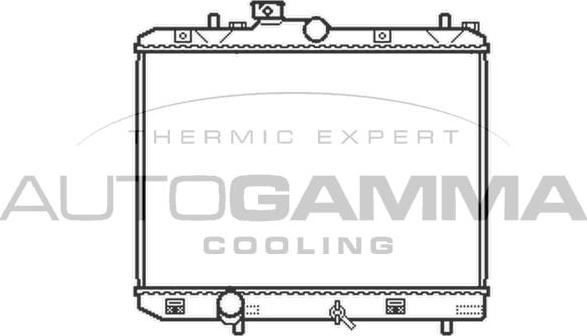 Autogamma 105493 - Радіатор, охолодження двигуна autozip.com.ua