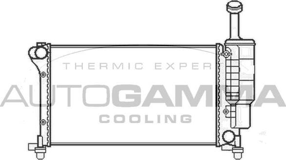 Autogamma 105428 - Радіатор, охолодження двигуна autozip.com.ua