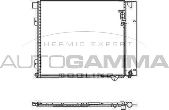 Autogamma 105545 - Конденсатор, кондиціонер autozip.com.ua